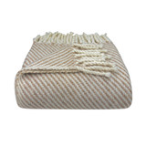 Camel Stripe Alpaca Throw blanket