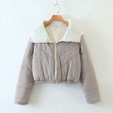 Plaid Hooded Puffer Jackets
