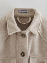 Vintage Women Elegant Woolen Long Jackets With Sashes