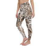 High Waisted Snake Skin Printed Leggings