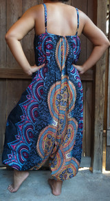 Black Mandala Boho Hippie Jumpsuit Rompers