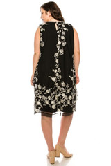 Floral Embroidered Shift Dress