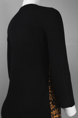 Front Pattern Viscose Knit Dress