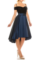 Embellished Lace & Taffeta Party Dress