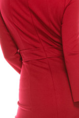Adrianna Papell Day Square Neck Long Sleeve Zipper Back Ponte Dress