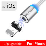 Udyr 2m Magnetic Micro USB Cable For iPhone Samsung Android Mobile Phone Fast Charging USB Type C Cable Magnet Charger Wire Cord