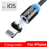 Udyr 2m Magnetic Micro USB Cable For iPhone Samsung Android Mobile Phone Fast Charging USB Type C Cable Magnet Charger Wire Cord