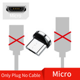 Udyr 2m Magnetic Micro USB Cable For iPhone Samsung Android Mobile Phone Fast Charging USB Type C Cable Magnet Charger Wire Cord
