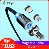 Udyr 2m Magnetic Micro USB Cable For iPhone Samsung Android Mobile Phone Fast Charging USB Type C Cable Magnet Charger Wire Cord