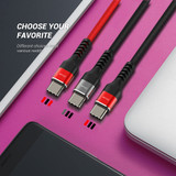 QGeeM Micro USB Cable 2.4A Nylon Fast Charge USB Data Cable for Samsung Xiaomi LG Tablet Android Mobile Phone USB Charging Cable