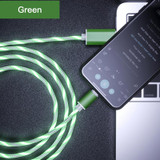 LED Glow Flowing magnetic Charger usb cable Type C Micro USB C 8 Pin Charging for iPhone android magnetic Cable Charge Wire Cord