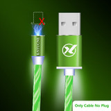 Flowing Glowing Magnetic Cable Micro usb Type C Charging Adapter Phone Micro usb Type-C Magnet Charger usb c For iphone Samsung