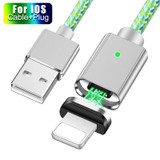 OLAF Magnetic Charger USB Data Cable For iPhone Micro USB Type C Mobile Phone Fast Chargeing Magnet Charger USB Cable 3 Plug