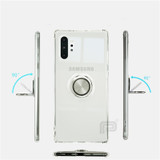 For Samsung Galaxy Note 10 Plus Case Transparent Ejectable Ring Soft Silicone Airbag Case For S10 Plus 5G S10e A70 A50 A30 A20