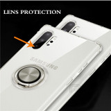 For Samsung Galaxy Note 10 Plus Case Transparent Ejectable Ring Soft Silicone Airbag Case For S10 Plus 5G S10e A70 A50 A30 A20