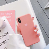 Love Heart Candy Silicone Phone Cases For iPhone 7 XR X XS 11 Pro Max Case For iphone 6 6S 7 8 Plus Case Soft TPU Back Cover
