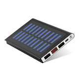 HOT Solar Power Bank 30000mah External Battery 2 USB LED Powerbank Portable Mobile phone Solar Charger for Xiaomi iphone huawie