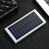 HOT Solar Power Bank 30000mah External Battery 2 USB LED Powerbank Portable Mobile phone Solar Charger for Xiaomi iphone huawie