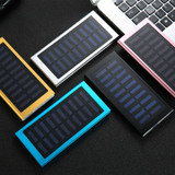 HOT Solar Power Bank 30000mah External Battery 2 USB LED Powerbank Portable Mobile phone Solar Charger for Xiaomi iphone huawie