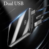 Mini Power Bank 30000mAh For iPhone 8 Xs Xiaomi Mi Powerbank Pover Bank Charger 2 USB Ports External Battery Poverbank Portable
