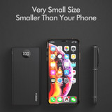 ROCK Power Bank 10000mAh Portable Charging PowerBank 10000 mAh USB PoverBank External Battery Charger For Xiaomi Mi 9 8 iPhone