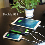 30000mAh Solar Power Bank Waterproof Solar Charger Dual USB External Charger Powerbank for Xiaomi huawei iPhone 7 8 Samsung