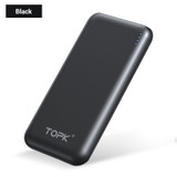TOPK Power Bank 10000mAh Portable Charger Quick Charge 3.0 Type C PD Fast Charge Powerbank Battery External Bank Pack for Xiaomi