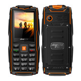 Original VKworld New Stone V3 Mobilephone IP68 Waterproof Flash Light 2.4inch 3000mAh GSM FM Russian Keyboard 3 SIM Card Slots