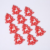 10PCs 5cm Wooden Christmas Ornaments Kids Toys  For Chirstmas Tree Hanging Pendants Xmas Decoration For Home Party New Year Noel