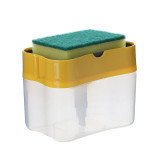 2-in-1 Soap Pump Dispenser With Sponge Holder Liquid Dispenser Container Hand Press Soap Organizer Kitchen Cleaner Tools