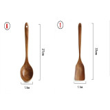 1-7pcs/set  Teak natural wood tableware spoon colander spoon special nano soup skimmer cooking spoon wooden kitchen tool kit