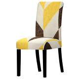 Printed Spandex Fabric Chair Cover Washable Chair Covers Seat Slipcovers Stretch Dining Seat Covers For Home Party Hotel