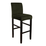 Velvet Elastic Chair Cover for Bar Stool Short Back Dining Room Chair Slipcover Spandex Stretch Case for Chairs Banquet Wedding