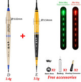 Smart Led Fishing Electronic Float Set + USB Charger Fish Bite Automatically Remind Color Change Night Fishing Tackle 2020 Buoy