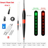 Smart Led Fishing Electronic Float Set + USB Charger Fish Bite Automatically Remind Color Change Night Fishing Tackle 2020 Buoy