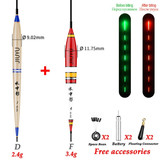 Smart Led Fishing Electronic Float Set + USB Charger Fish Bite Automatically Remind Color Change Night Fishing Tackle 2020 Buoy