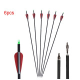 32 inch Spine 500 Mixed Carbon Arrows for Bow for Hunting Sports Shooting for Recurve/Compound Bow Shooting Archery Bow Outdoor 32 inch Spine 500 Mixed Carbon Arrows for Bow for Hunting Sports Shooting for Recurve/Compound Bow Shooting Archery Bow Outdoor