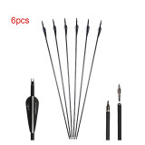 32 inch Spine 500 Mixed Carbon Arrows for Bow for Hunting Sports Shooting for Recurve/Compound Bow Shooting Archery Bow Outdoor 32 inch Spine 500 Mixed Carbon Arrows for Bow for Hunting Sports Shooting for Recurve/Compound Bow Shooting Archery Bow Outdoor