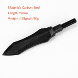 6pcs High Carbon Steel Arrow Head Broadhead Tips Arrow Point Archery Arrowheads for Compound Bow Crossbow Recurve Bow Hunting
