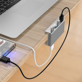 USB 3.0 Hub, 4 Port USB3.0 Clip-Type Aluminum