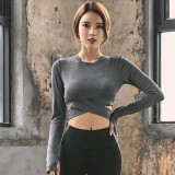 Women's Sports Wear For Fitness Running Jogging Seamless Long Sleeve Gym Woman Sport Shirt Yoga Top Female Workout Tops T-shirt