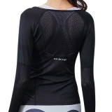 Women's Sports Wear Fitness Women Jersey knitting Long Sleeve Gym Woman Tight Sport Shirt Yoga Top Female Workout Tops T-shirt