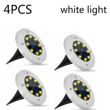 YANKE Solar Powered Ground Light Waterproof Garden Pathway Deck Lights with Lawn Outdoor Buried Light Plug-in Lamp Dropshipping