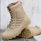 Men desert military tactical boots male Outdoor waterproof hiking shoes sneakers for women non-slip wear sports Combat boots