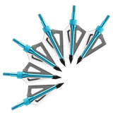 6 pcs Archery Hunting Broadheads 100 Grain 3 Blade Broad Screw Tips Arrow Heads for Shooting Training Drop Shipping