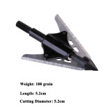6pcs Arrow Broadheads 100gn-125gn Arrows Tips for Archery Hunting Compound Bow and Crossbows and Recoil Arrow Heads