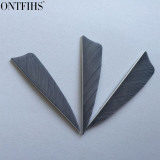 50pcs ONTFIHS 3" Shield Cut Fletching Arrow Feathers 12 Color Turkey Feather Archery Arrow Accessories Fletches Feathers FT44