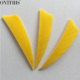 50pcs ONTFIHS 3" Shield Cut Fletching Arrow Feathers 12 Color Turkey Feather Archery Arrow Accessories Fletches Feathers FT44