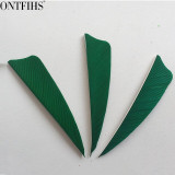 50pcs ONTFIHS 3" Shield Cut Fletching Arrow Feathers 12 Color Turkey Feather Archery Arrow Accessories Fletches Feathers FT44