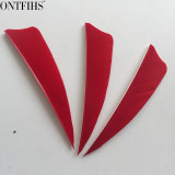 50pcs ONTFIHS 3" Shield Cut Fletching Arrow Feathers 12 Color Turkey Feather Archery Arrow Accessories Fletches Feathers FT44